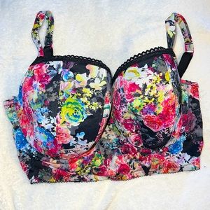 Balconette Bra Sz 34G Sexy Support Push Up